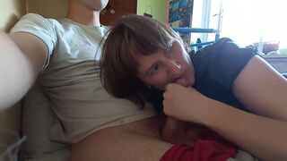 Ukrainian Milf Blowjob, Doggystyle Sex, Vaginal and Anal Creampie, Cum In Mouth, Swallow - 12 image