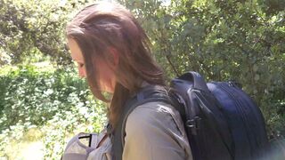 A Sexy Mature MILF Park Ranger Sucks And Fucks A Lost Hiker Till He Shoots his Load On Her Huge Tits.-Roxie the MILF Park Ranger - 9 image