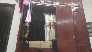 My big ass stepmother caught changing in the bedroom