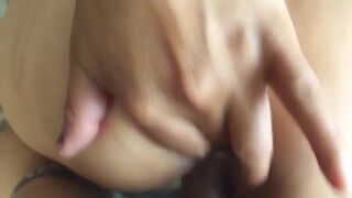 amateur chubby big ass milf gets cum in face after sex