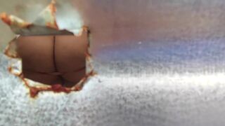 Caught through a closet hole on the beach