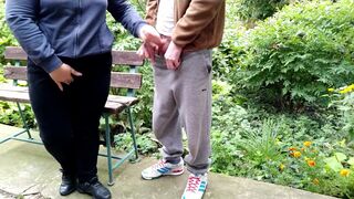 Please, mother-in-law, bend over doggy style, I want to cum on your jeans - 15 image