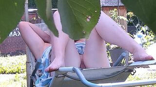 You little peeping neighbor, I know that you're standing behind the hedge