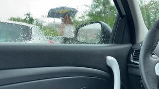 I fuck a MILF in a parking lot and she swallows my cum - 2 image