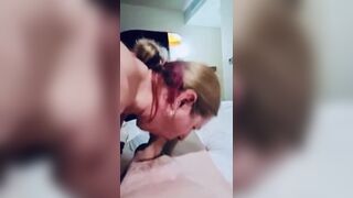 Stepmom and stepson shard holiday hotel room - 4 image