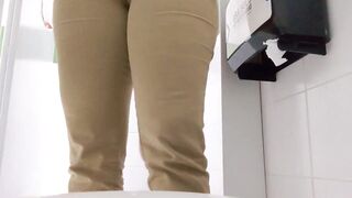 Amateur camera in hospital bathroom