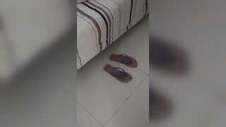 Stepson enters my room, catches me masturbating and fills me with milk