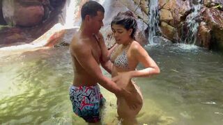 Unknown Latina girl is fucked in the woods while she is lost