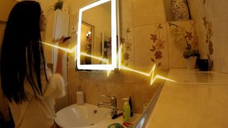 All Natural Big Tits Big Ass Hot Brunette Babe comes for a Fashion Lingerie Try on Shooting turns into a Porn Casting