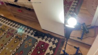 All Natural Big Tits Big Ass Hot Brunette Babe comes for a Fashion Lingerie Try on Shooting turns into a Porn Casting