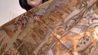 Designer Silk Headscarf Fashion Show Clip