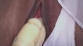 Horny amateur milf with a naughty vibrator