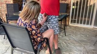 Cheating Wife Sucking Cock Outdoor Blowjob