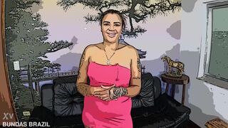 Pov in cartoon format with the naughty maid