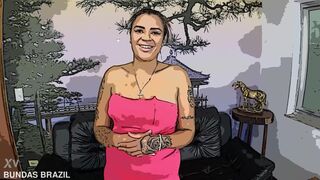 Pov in cartoon format with the naughty maid