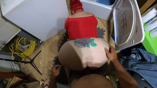 O NO im stuck in the dryer dont cream pie my tight pussy stepson - 14 image