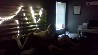 Cheating housewife invite boyfriend over when husband leaves for work and fucks him in her wedding vale