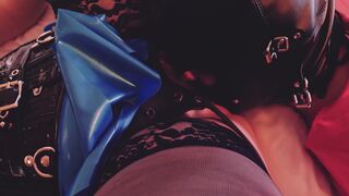 Pegging my sissy bitch! Licking Pierced Pussy, Eating Pussy. Throat Training for sissy whore! Arya Grander - 14 image