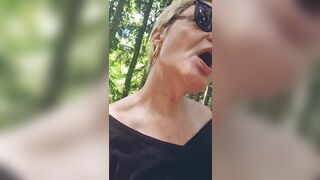 Mature Milf Looking for a stranger in the woods to suck and jerk him off thoroughly until he cums in my mouth - 11 image