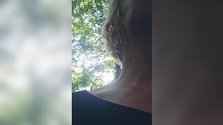 Mature Milf Looking for a stranger in the woods to suck and jerk him off thoroughly until he cums in my mouth - 4 image