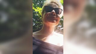 Mature Milf Looking for a stranger in the woods to suck and jerk him off thoroughly until he cums in my mouth - 9 image