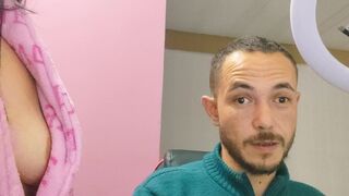 stepmother helps stepson study anatomy