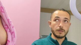 stepmother helps stepson study anatomy