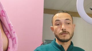 stepmother helps stepson study anatomy