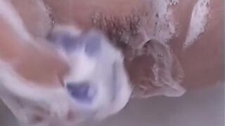 Showering after work with ass fingering