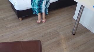 Amateur blonde mature wife enjoys sex games - 5 image