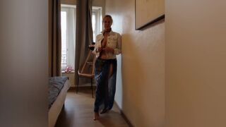 Beautiful Blonde Amateur Mature Wife Enjoys Sex Games - 2 image