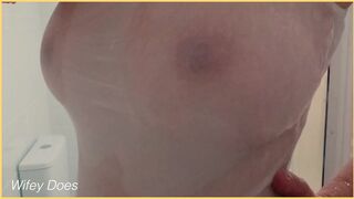 Wifey has amazing tits for wet shirt braless - 12 image