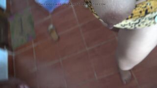 perverted stepson begged me to piss from my hairy pussy before he fucked me - 9 image