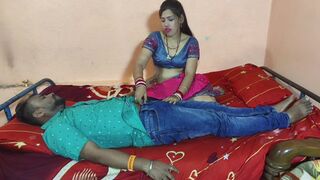 Indian hot beautiful Bengali bhabhi hardcore fucking with her husband's friend