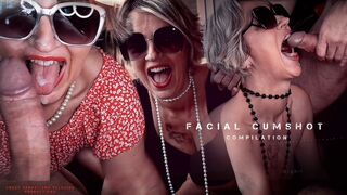 Stunning Mature Slut Draining Balls - Facial Cumshot - Hot Blowjob - Compilation. - 1 image