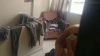 my cuckold hubby watches me being fucked by the inexperienced neighbor in the living room - 8 image