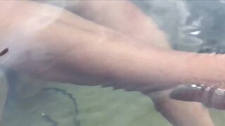 Public cumshots in front of everyone