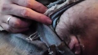 Naughty open window MILF pussy show - flashing & showing off for strangers next door