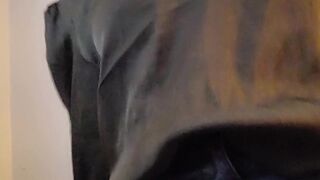 Naughty open window MILF pussy show - flashing & showing off for strangers next door