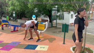 I play with a strange boy in the park on the little plane and we end up at his stepfathers' house fucking very well hl