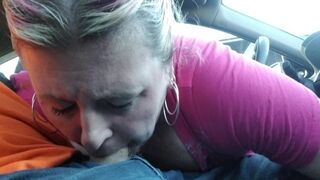 School Teacher Swallows Load In Car