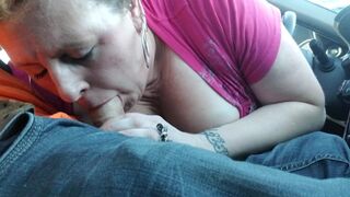 School Teacher Swallows Load In Car