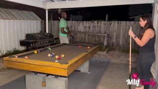 Milfcandy: Samantha Loses at Pool and Takes Long BBC