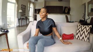 African Casting - Tight Black MILF Pussy Railed By Fake Producer - 2 image