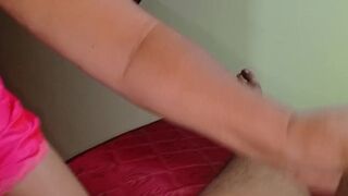 Milf stepmom sucking her perverted stepson's cock - 2 image