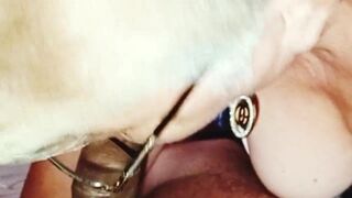 Stepmom makes me cum on her dick after a blowjob