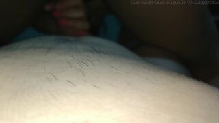 You sit on my little cock that you can hardly see when it enters the pussy - 9 image