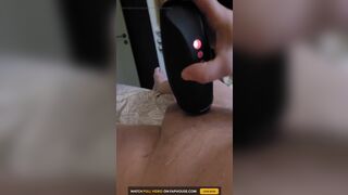Christmasfun with Pussy and Cock Vibrator