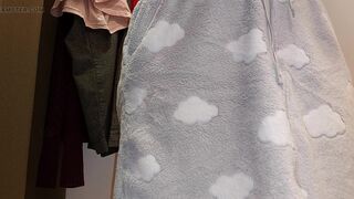 Big hairy latina nipples. Amateur wife trying on clothes. hairy pussy, sexy brunette, big ass, sexy clothes, panties, socks - 10 image