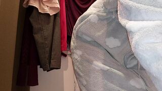 Big hairy latina nipples. Amateur wife trying on clothes. hairy pussy, sexy brunette, big ass, sexy clothes, panties, socks - 13 image